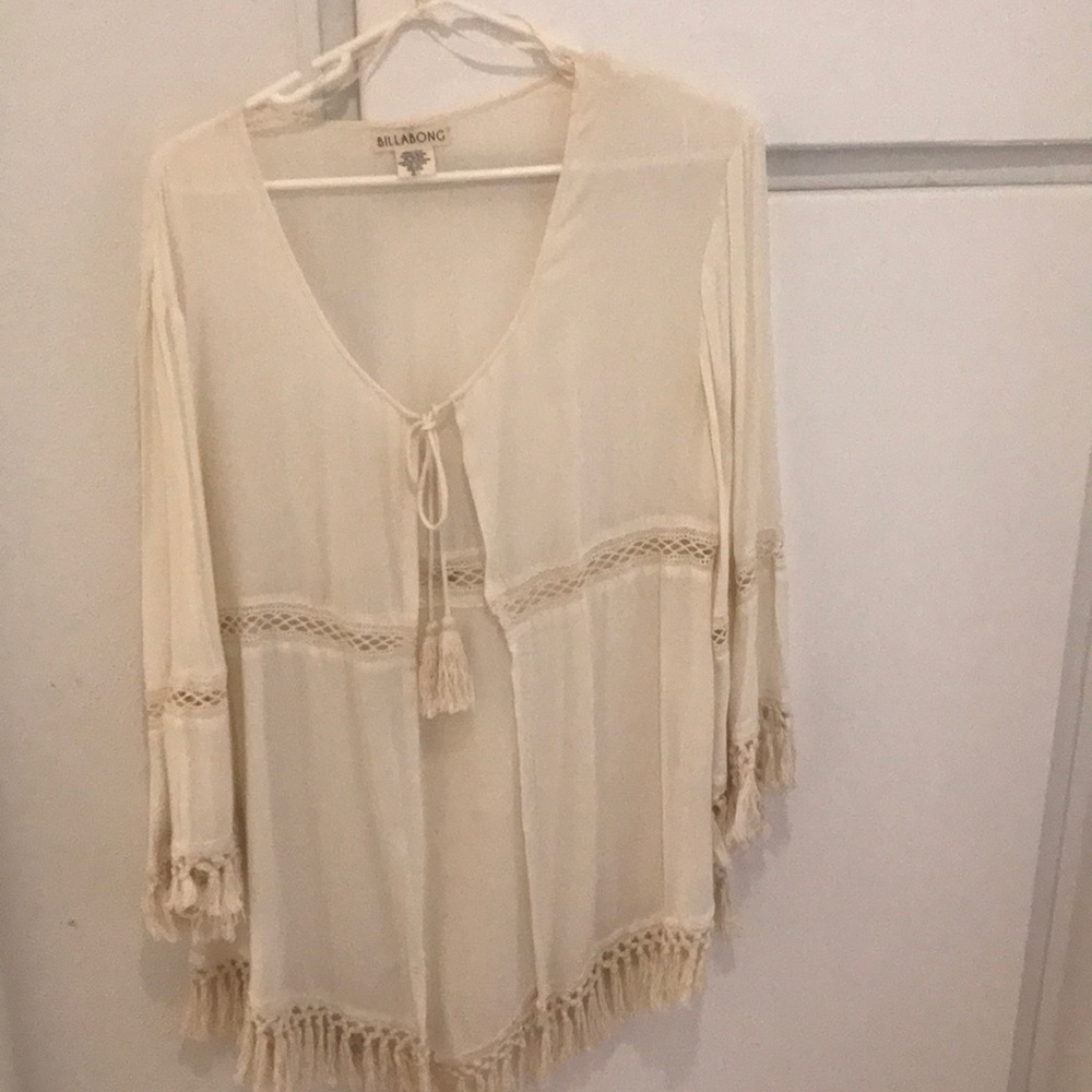 Women’s Bohomian Coachella top with fringe flowy